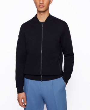 Boss Men's Bomber-Jacket-Style Cardigan