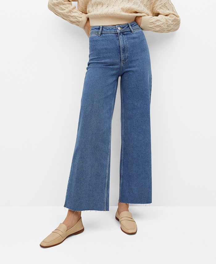 MANGO Jeans Culotte High Waist & - Jeans - Women - Macy's