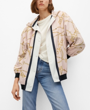 Mango Chain Print Jacket