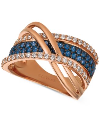 levian sapphire diamond ring