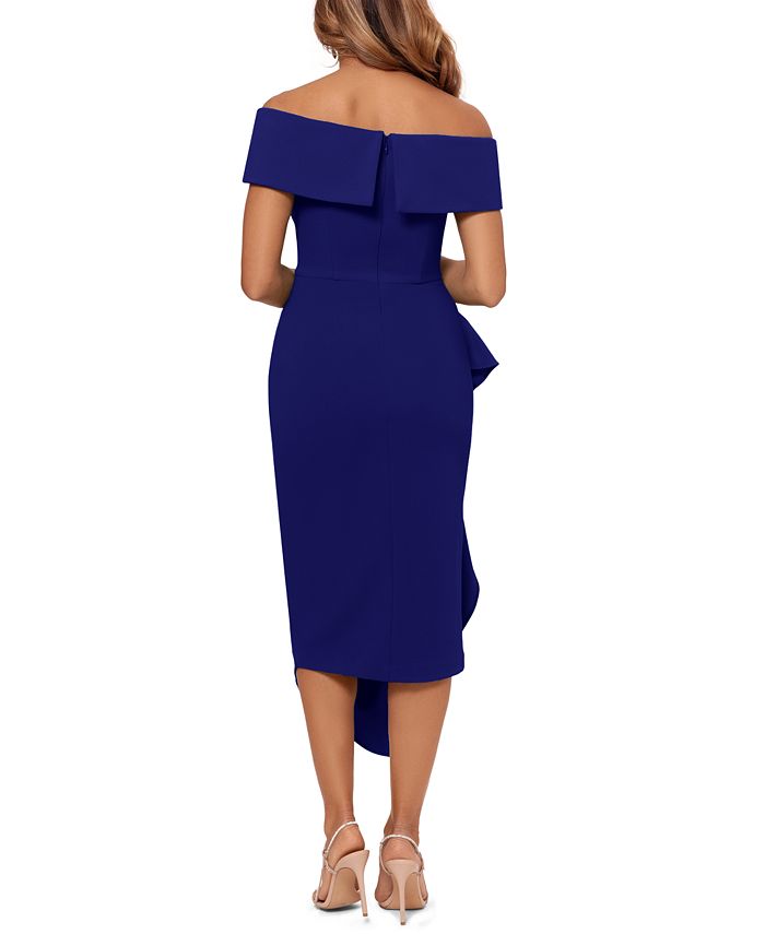 Betsy And Adam Off The Shoulder Ruffle Dress Macys