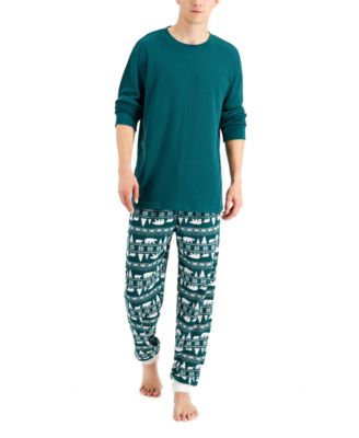 Family Pajamas - Men's Bear Fair Isle Pajama Set