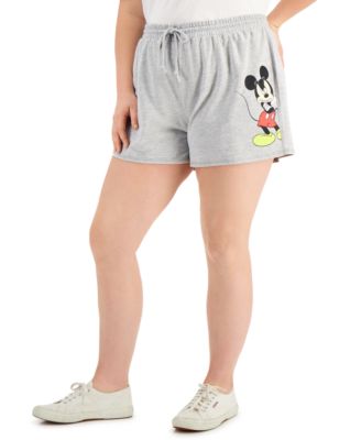 Freeze 24-7 - Trendy Plus Size Mickey Mouse Pull-On Shorts