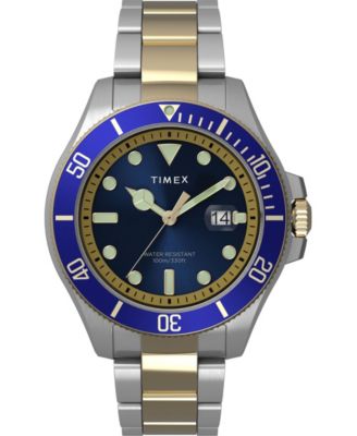 Timex Men's Harborside Coast Two-Tone Stainless Steel Bracelet Watch ...