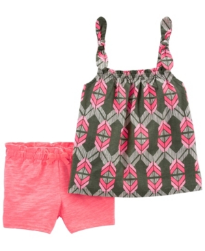 Baby Girls Geo Tank Short 2 Piece Set