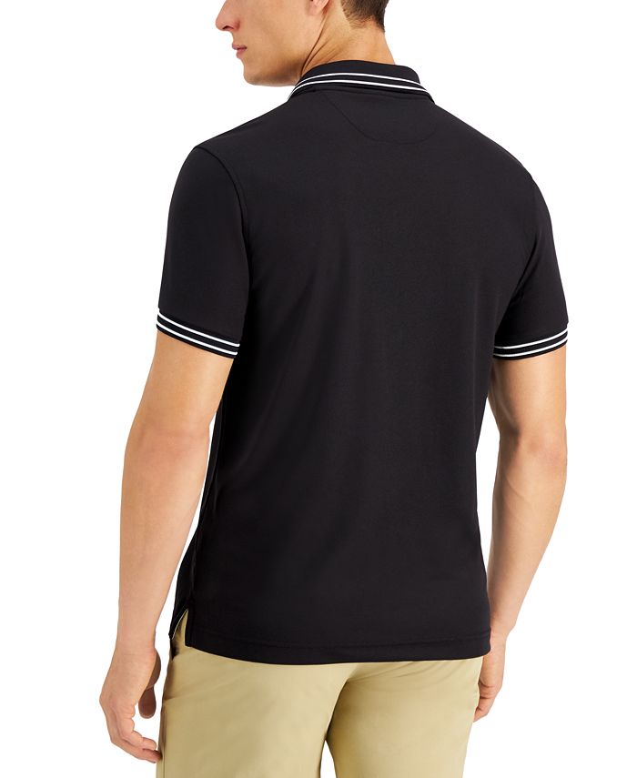 Club Room Men's Performance Stripe Polo, Created for Macy's & Reviews ...