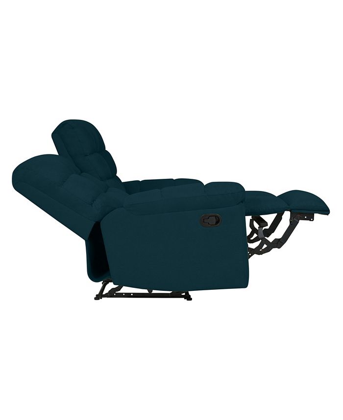 Handy Living ProLounger 2Seat Tufted Velour Wall Hugger Recliner