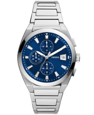 Fossil - Men's Everett chronograph movement, stainless steel bracelet watch 42mm