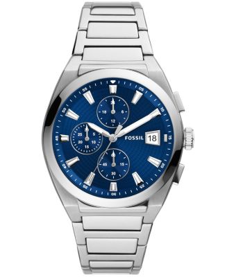 Fossil Men's Everett chronograph movement, stainless steel bracelet ...