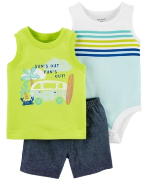 Baby Boys Vacation Little Short 3 Piece Set