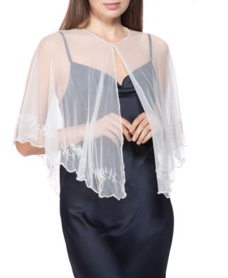 INC International Concepts - Floral Embellished Evening Shrug