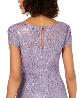 Women's Sequined Lace Midi Dresses