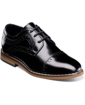 Shop Stacy Adams Toddler Boys Dickinson Cap Toe Oxford Shoes In Black