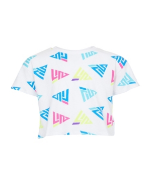 Big Girls All-Over Print Cropped T-shirt
