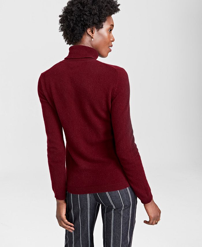 Charter Club Women's 100 Cashmere Turtleneck Sweater, Created for Macys Macy's