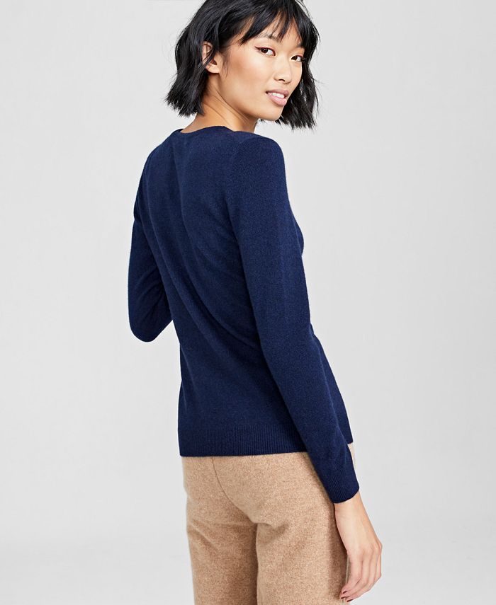 Charter Club Crew-Neck Cashmere Sweater, Created for Macy's & Reviews ...