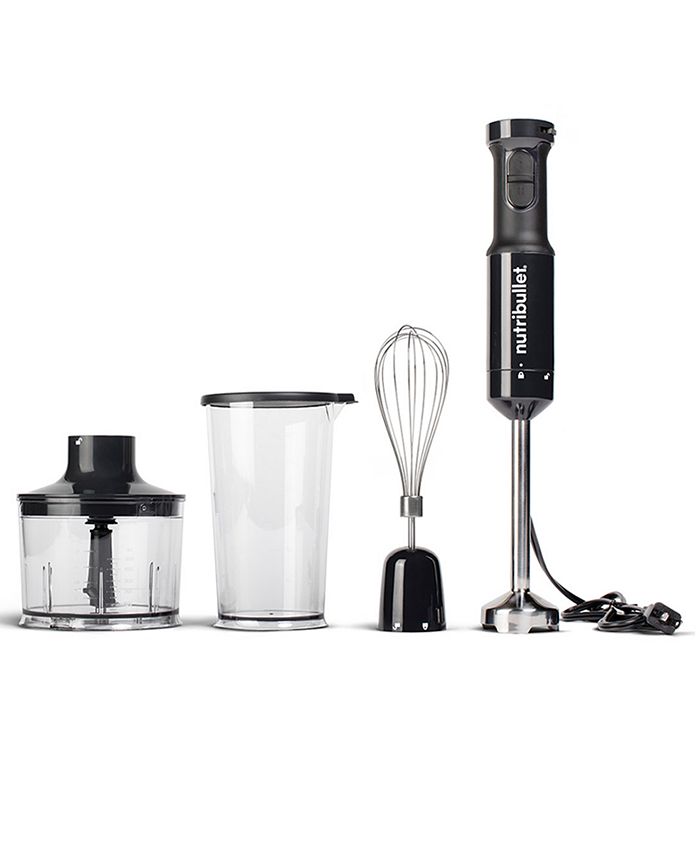 NutriBullet Immersion Blender with Blending Cup, Chopper & Whisk  Attachments - Macy's