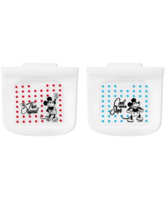 Pyrex - Mickey & Friends Silicone Reusable Sandwich Bags, Set of 2