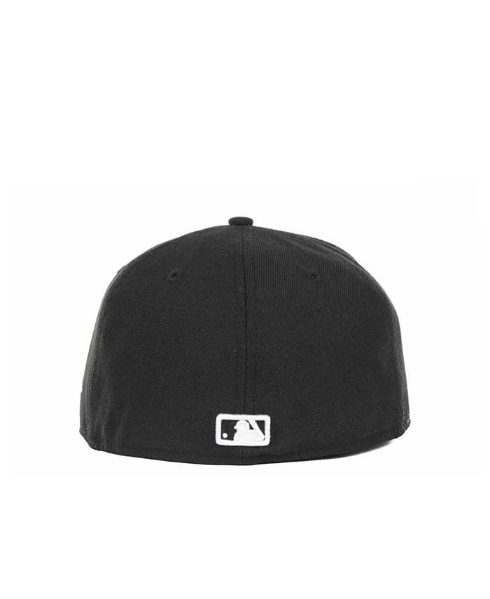 New Era Houston Astros MLB Black and White Fashion 59FIFTY Cap ...