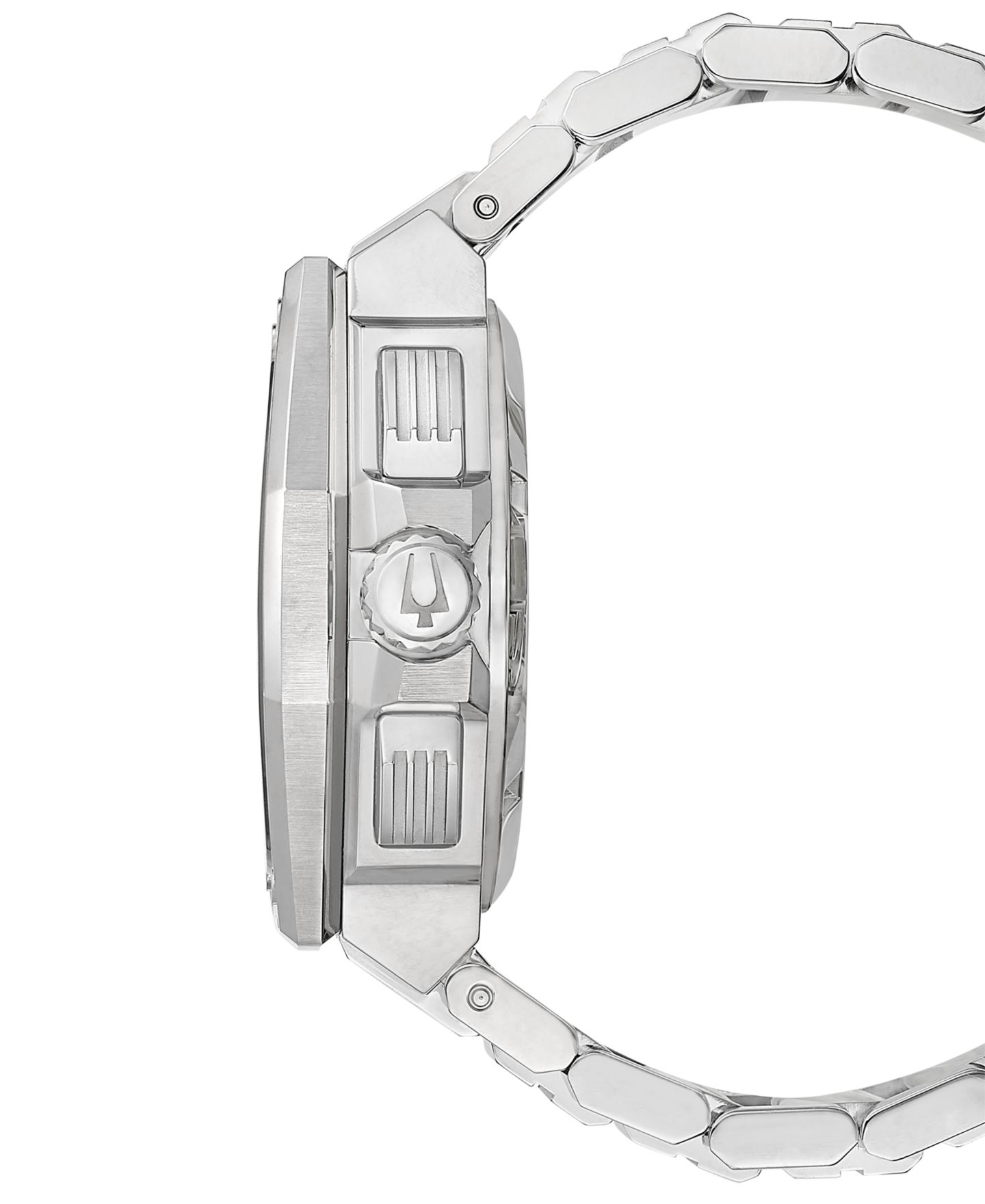Мужские часы Bulova Chronograph Precisionist X Stainless Steel Bracelet Watch 44.5mm — фото 6