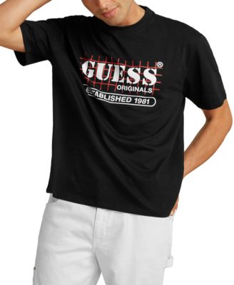 GUESS - Men's Originals Grid Logo Graphic T-Shirt