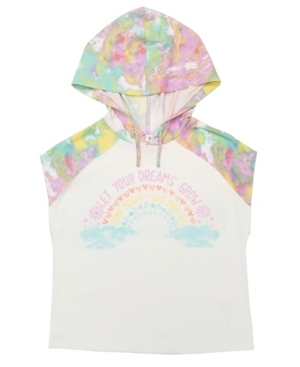 Belle Du Jour Big Girls Sleeveless Hooded Boxy Top