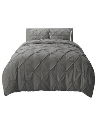 Nestl Bedding 2 Piece Pinch Pleat Duvet Cover Set, Twin & Reviews ...