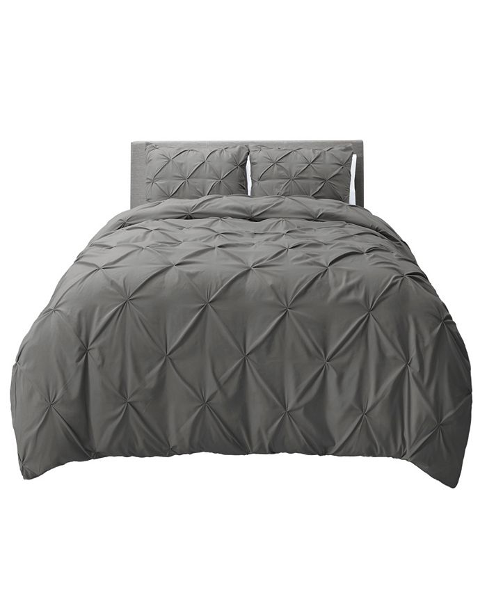 Nestl Bedding 2 Piece Pinch Pleat Duvet Cover Set, Twin & Reviews Duvet Covers & Sets Bed