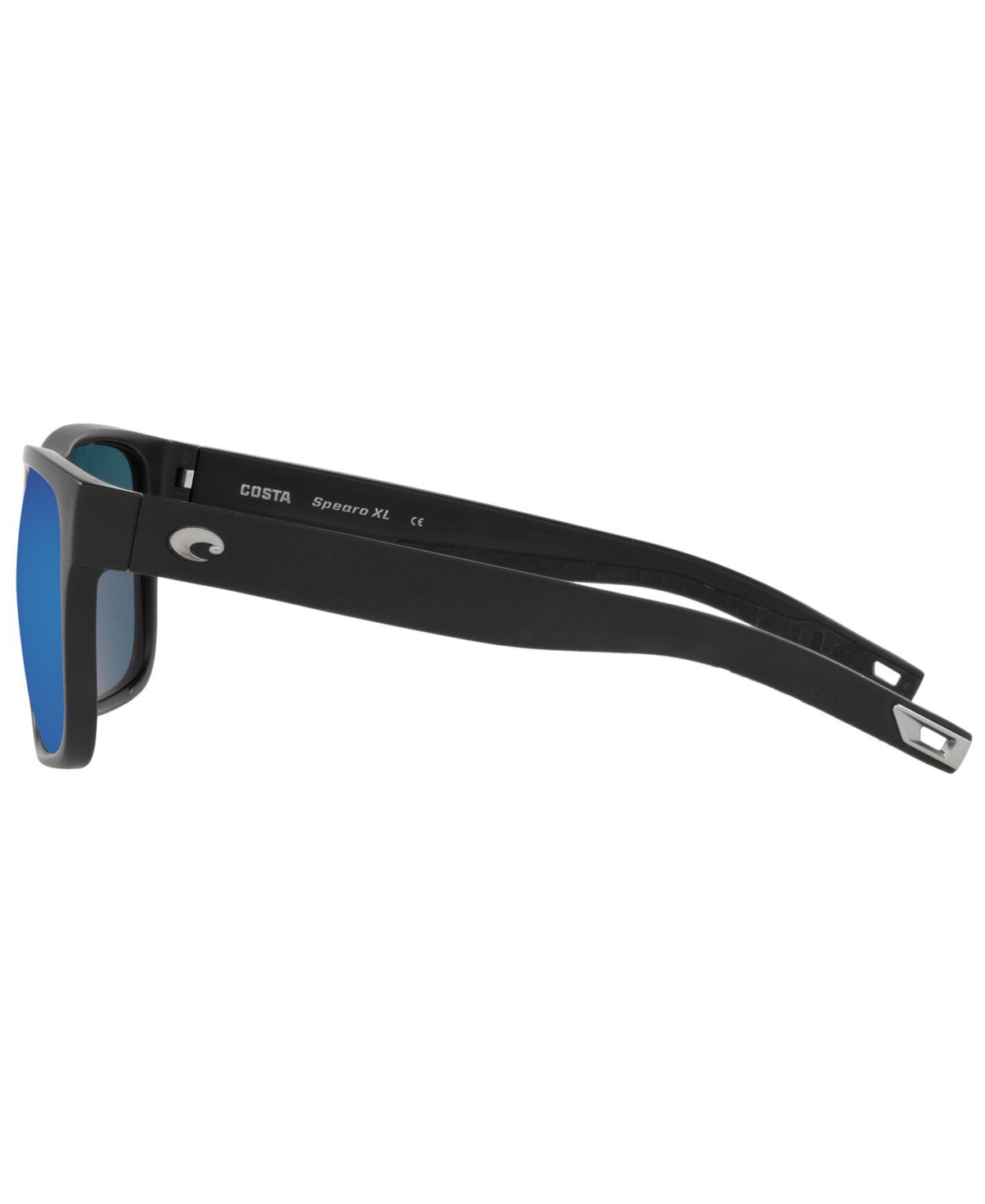 Shop Costa Del Mar Spearo Xl Polarized Sunglasses, 6s9013 59 In Matte Black,blue Mirror P