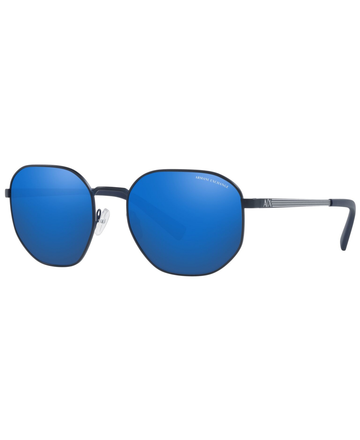 Ax Armani Exchange Armani Exchange Sunglasses, Ax2036s 56 In Matte Blue,mirror Blue