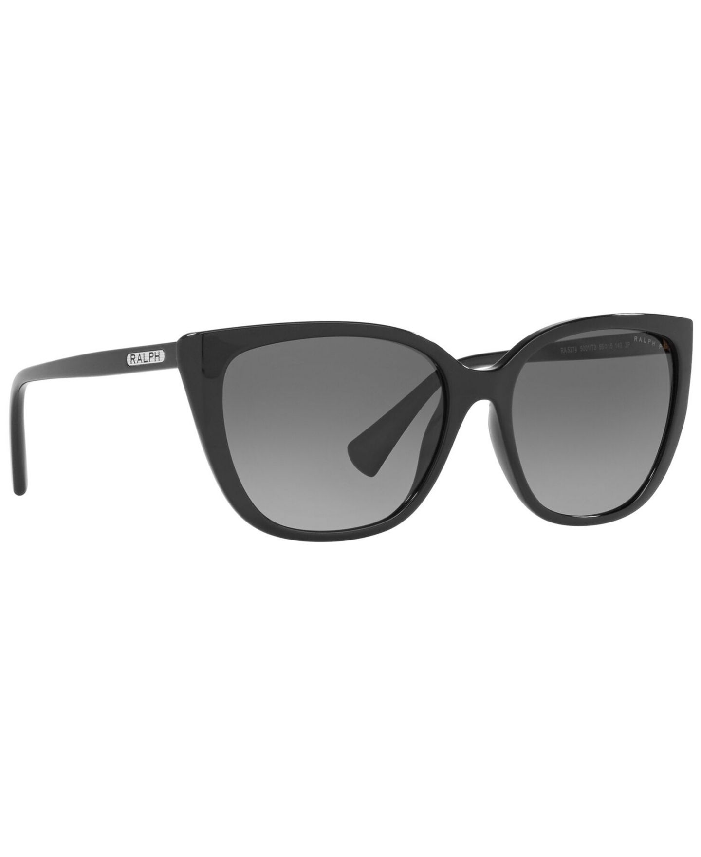 Женские солнцезащитные очки Ralph by Ralph Lauren Ralph Polarized Sunglasses, RA5274 56, цвет: Блестящий чёрный / Градиентный серый — фото 3