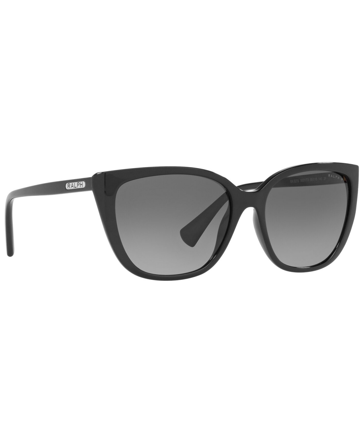 Shop Ralph By Ralph Lauren Ralph Women's Polarized Sunglasses, Ra5274 56 In Shiny Black,polar Gradient Grey