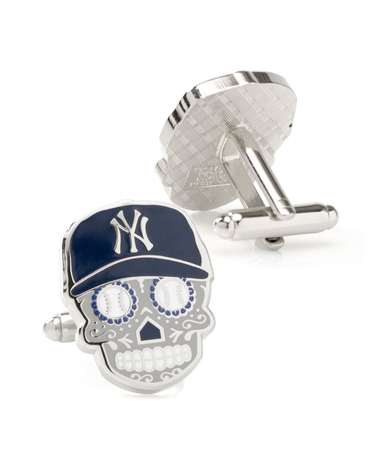 Мужские запонки MLB New York Yankees Sugar Skull Cufflinks — фото 2