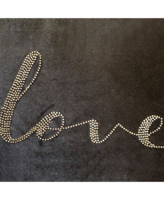 Celebrations Beaded Love Lumbar Decorative Pillow, 12" x 18"