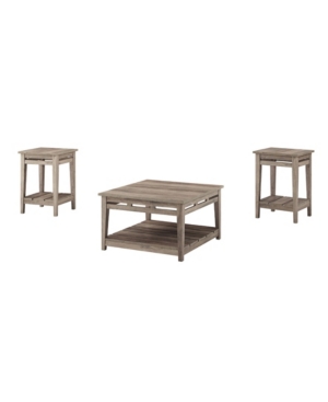 Farmhouse Square Coffee Table and Side Tables Set of 3