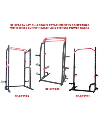 Lat Pull Down Attachment for Power Rack Cages, Up to 360LBs Support