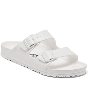 Shop Birkenstock Men's Arizona Essentials Eva Two-strap Sandals From Finish Line In White