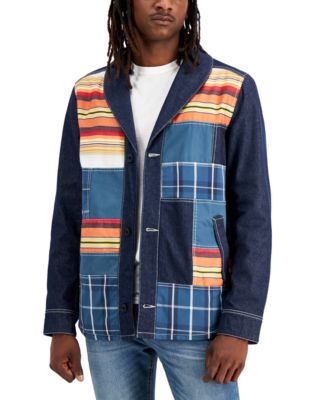 patchwork jacket mens
