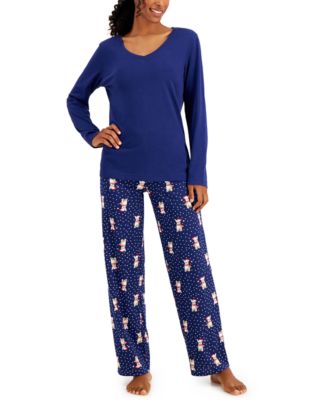 Photo 1 of SIZE M Charter Club Intimate Women's Cotton Pajama Set Holiday Dog
