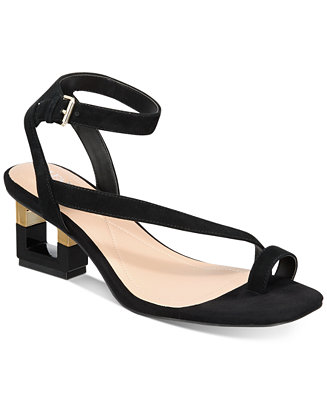 Alfani Women's Coreena Square-Heel Dress Sandals, Created for Macy's ...