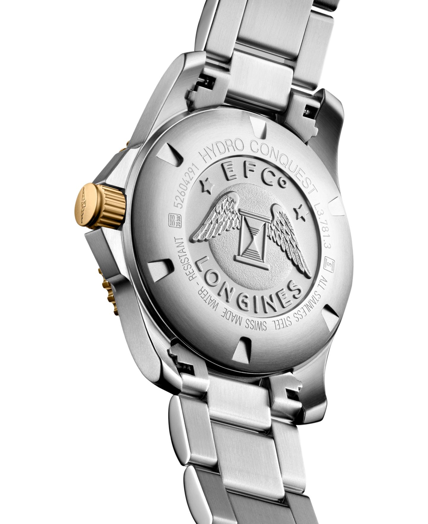 Мужские часы Longines Swiss Automatic HydroConquest Two-Tone Stainless Steel Bracelet Watch 41mm — фото 3