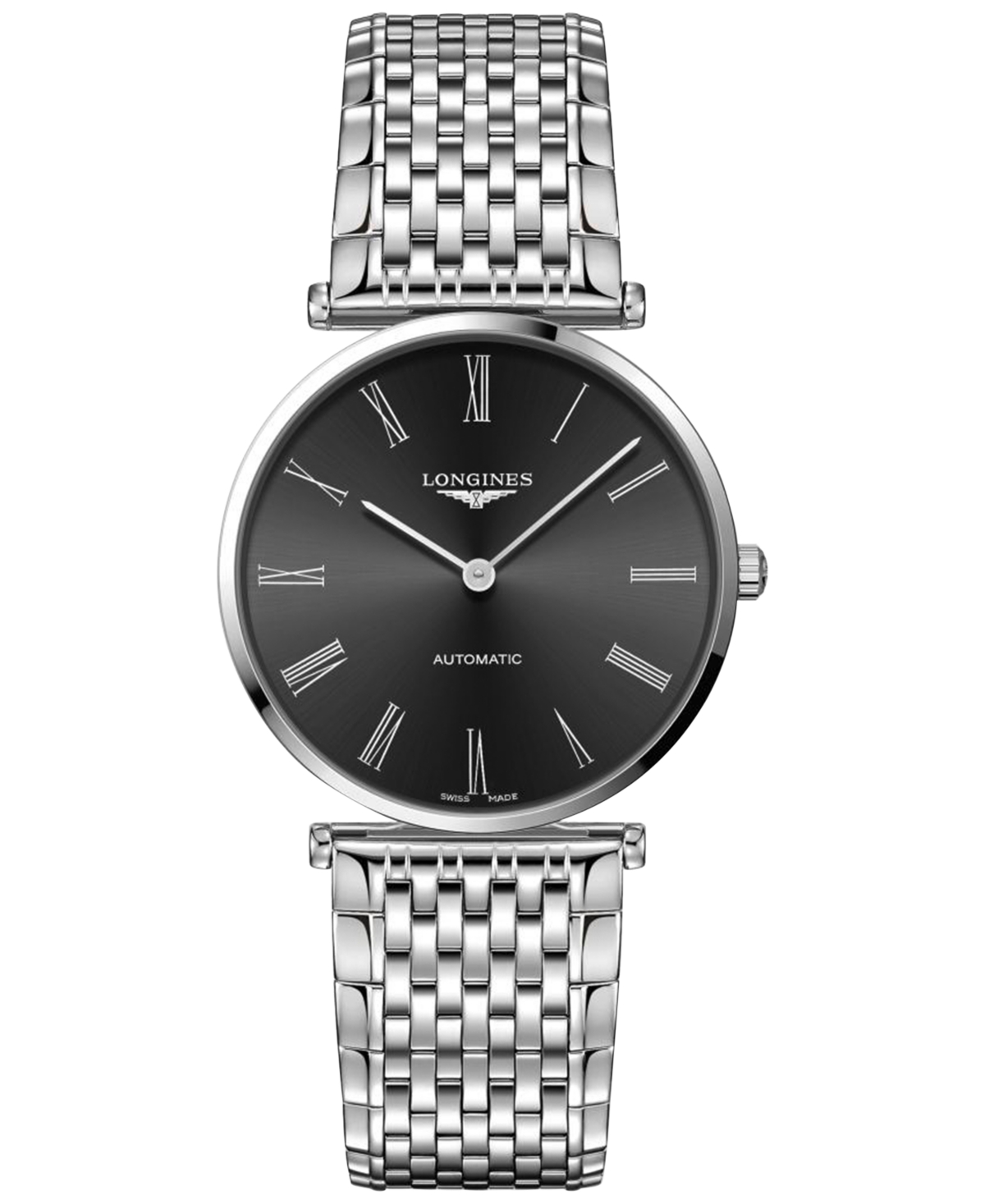 Shop Longines Women's Swiss Automatic La Grande Classique De  Stainless Steel Bracelet Watch 38mm In Black