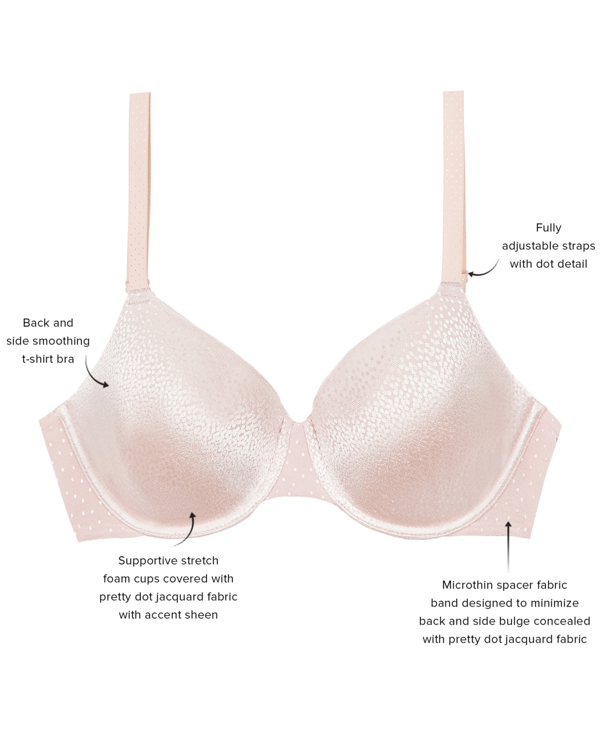 Wacoal Women's Back Appeal Underwire Contour Bra