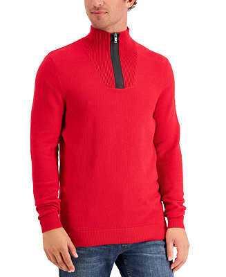 Alfani Men's Quarter-Zip Sweater, Created for Macy's - Macy's