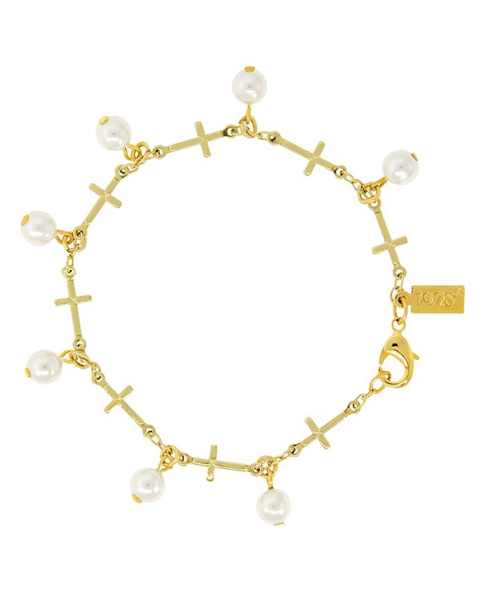 Macys top cross bracelet
