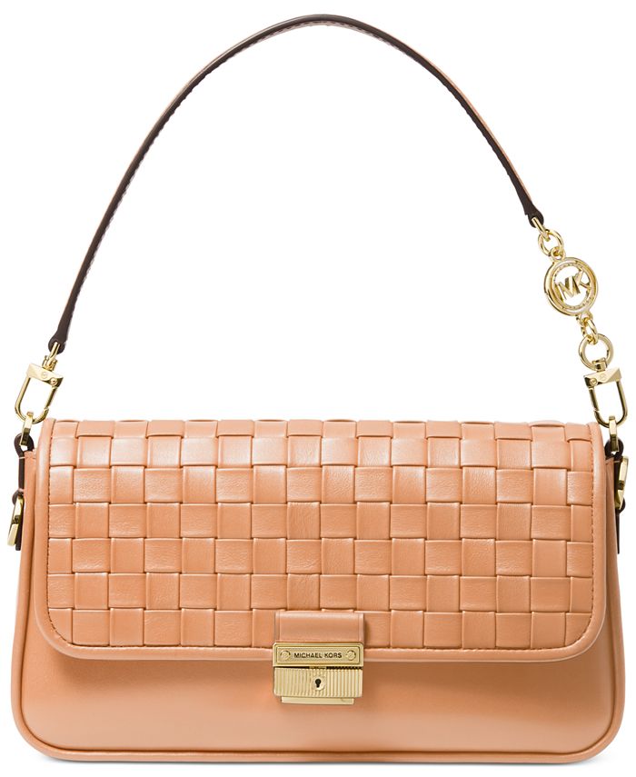 Michael Kors Bradshaw Woven Leather Convertible Shoulder Bag & Reviews