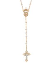 Gold rosary necklace macy's sale