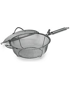 Large-Sized Nonstick Grill Basket with Lid