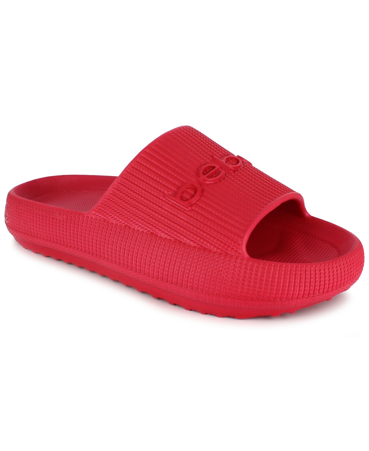 bebe Women s Malaga Pool Slide Flat Sandals Women s Shoes Smart Closet