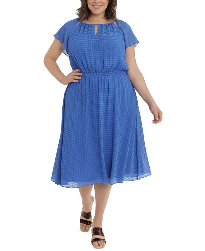 Macys plus sales size midi dress